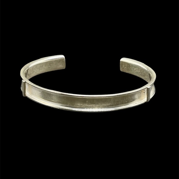 Sterling modernist cuff bracelet - Picture 4 of 6